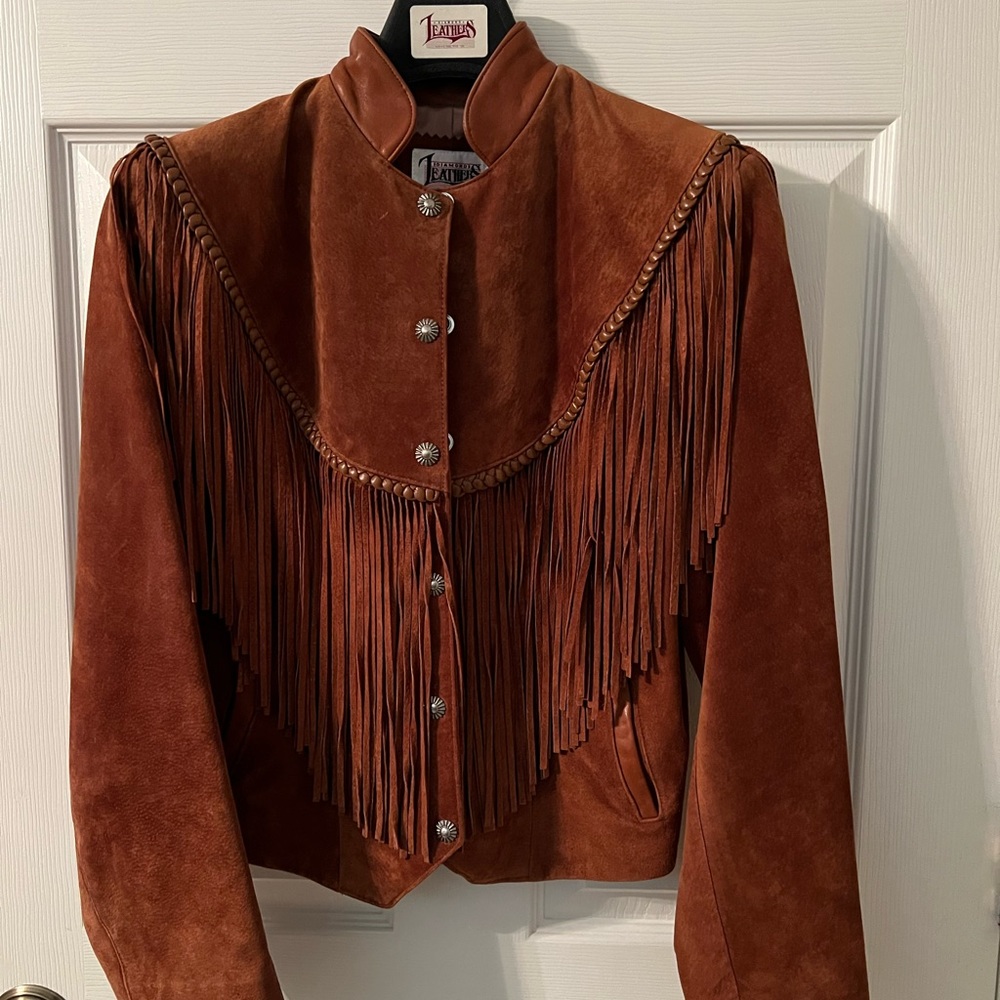 Brown Suede Western Rodeo Jacket